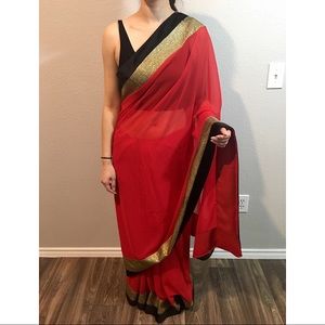 Red saree